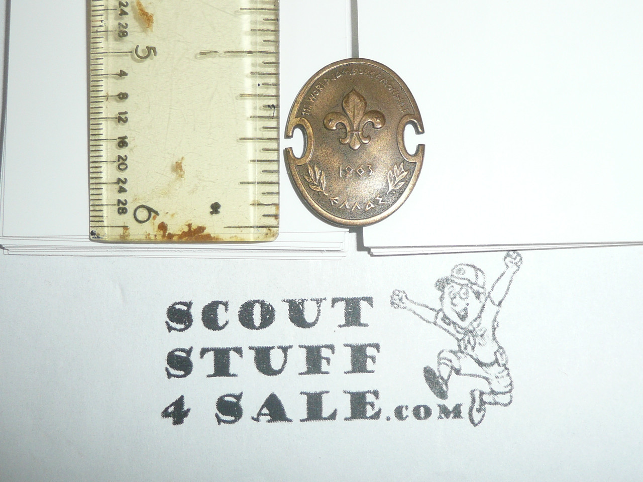 1963 Boy Scout World Jamboree Bronze Participant small Pin