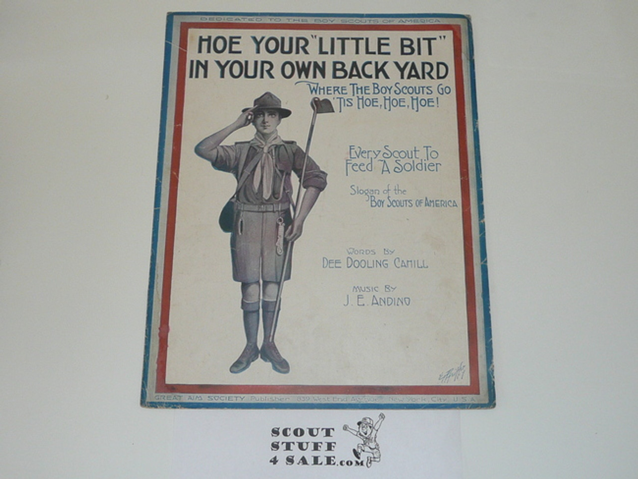 1917, Hoe Your Little Bit in your Own Backyard Sheet Music