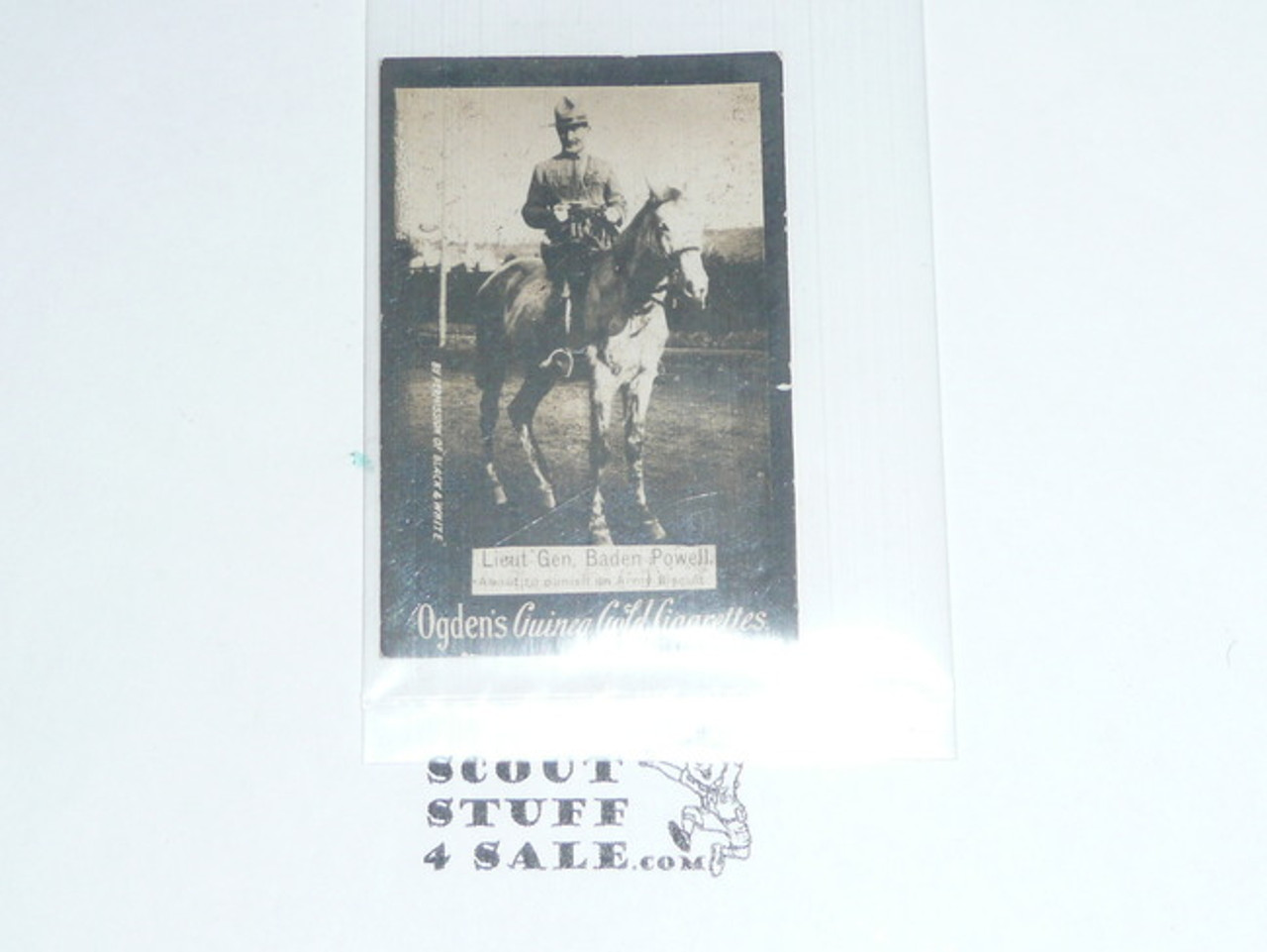 Ogden's Guinea Gold Cigarettes, Lieut. Gen. Baden Powell on horse, minimal wear