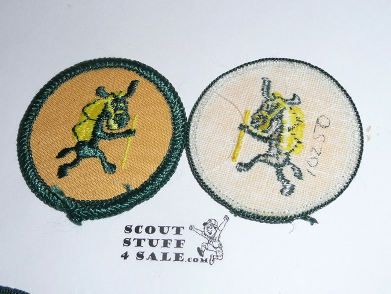 Pedro (hiking) Patrol Medallion, Yellow Twill with gauze back, 1972-1989