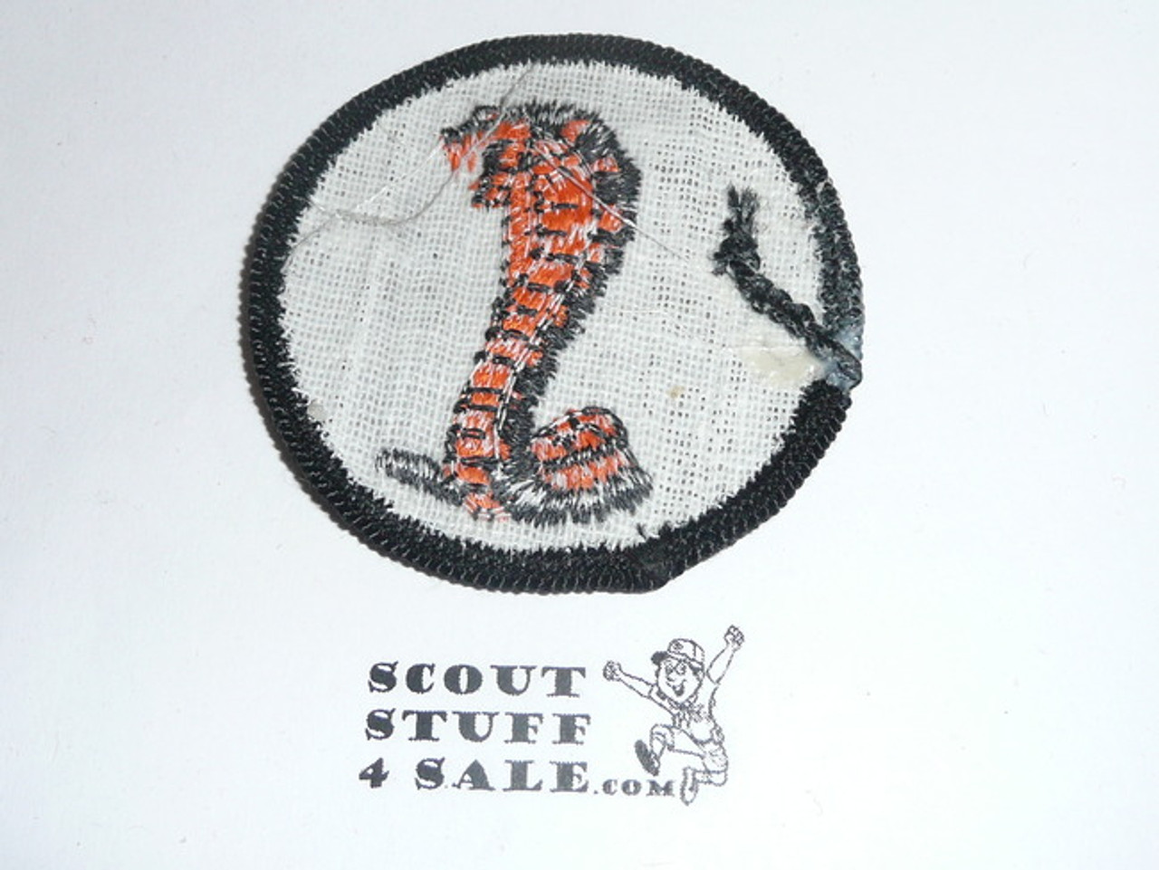 Cobra Patrol Medallion, Grey Twill with gauze back, 1972-1989