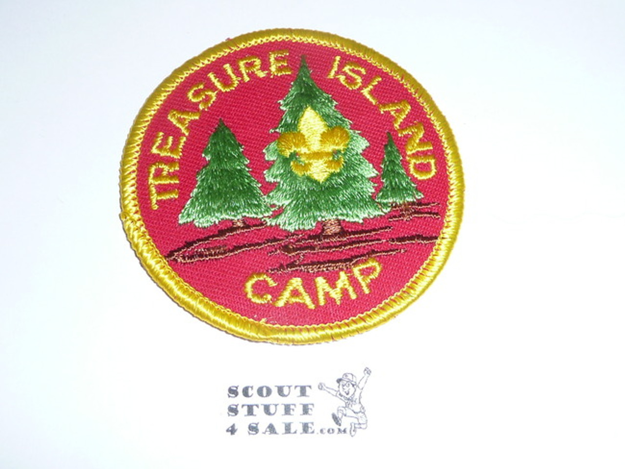 Treasure Island Camp Patch with yellow bdr