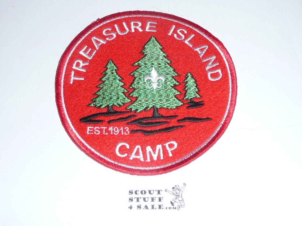 Treasure Island Camp Patch 4" felt