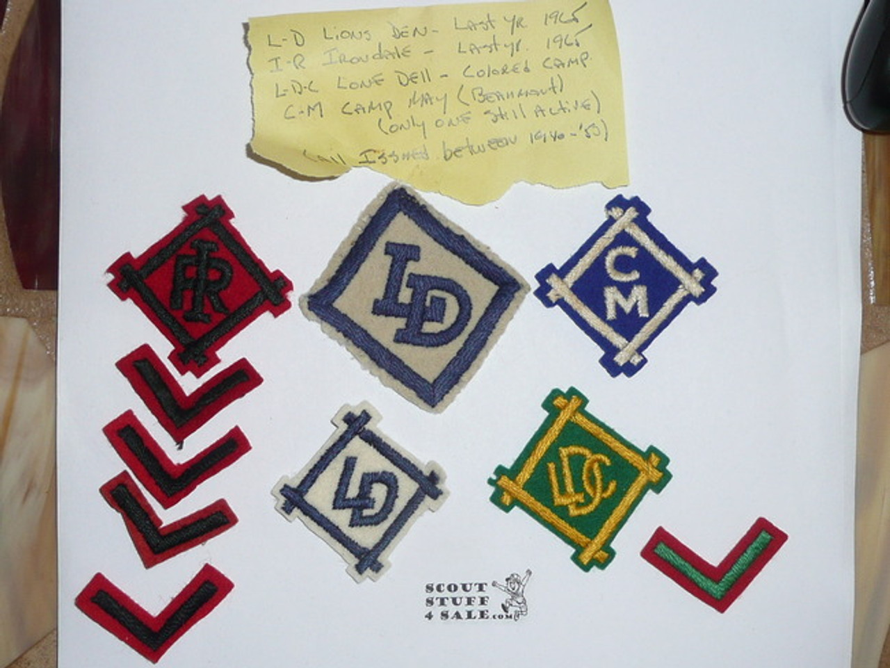 Collection of St. Louis Council Felt Camp Patches - All MINT and some RARE