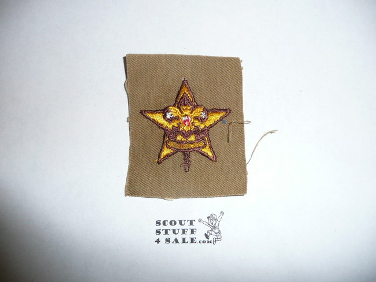 Star Rank Patch - 1942-1945 - Fine Twill Type 10d - glue/paper on back