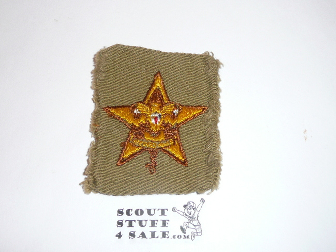 Star Rank Patch - 1939-1942 - Tan Twill Type 9a - used #2