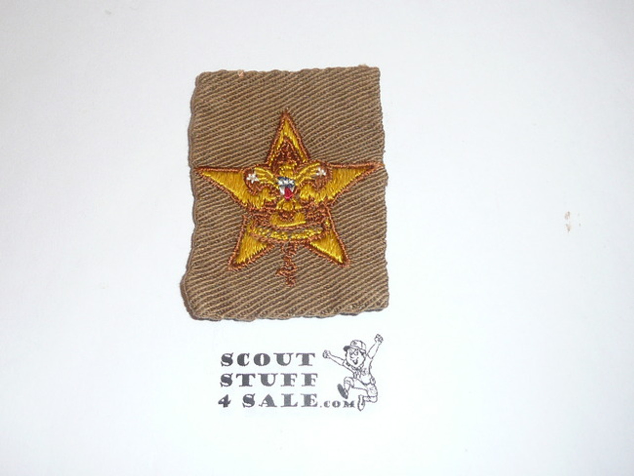 Star Rank Patch - 1939-1942 - Tan Twill Type 9a - used