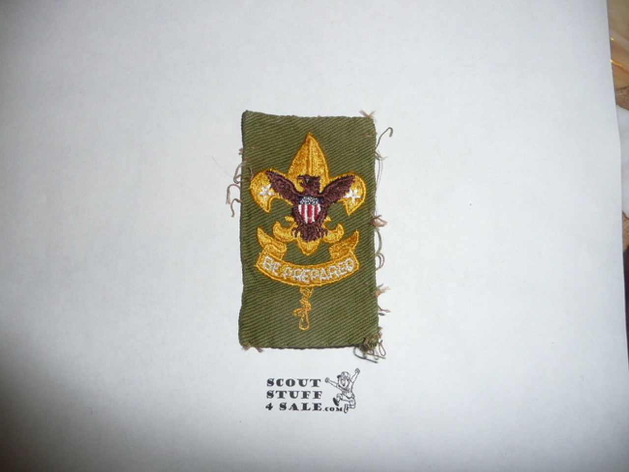 First Class Rank Patch - 1937-1942 - Khaki twill Type 8c - used