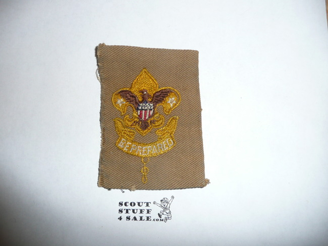 First Class Rank Patch - 1914-1936 - Tan Twill Type 6 - Used