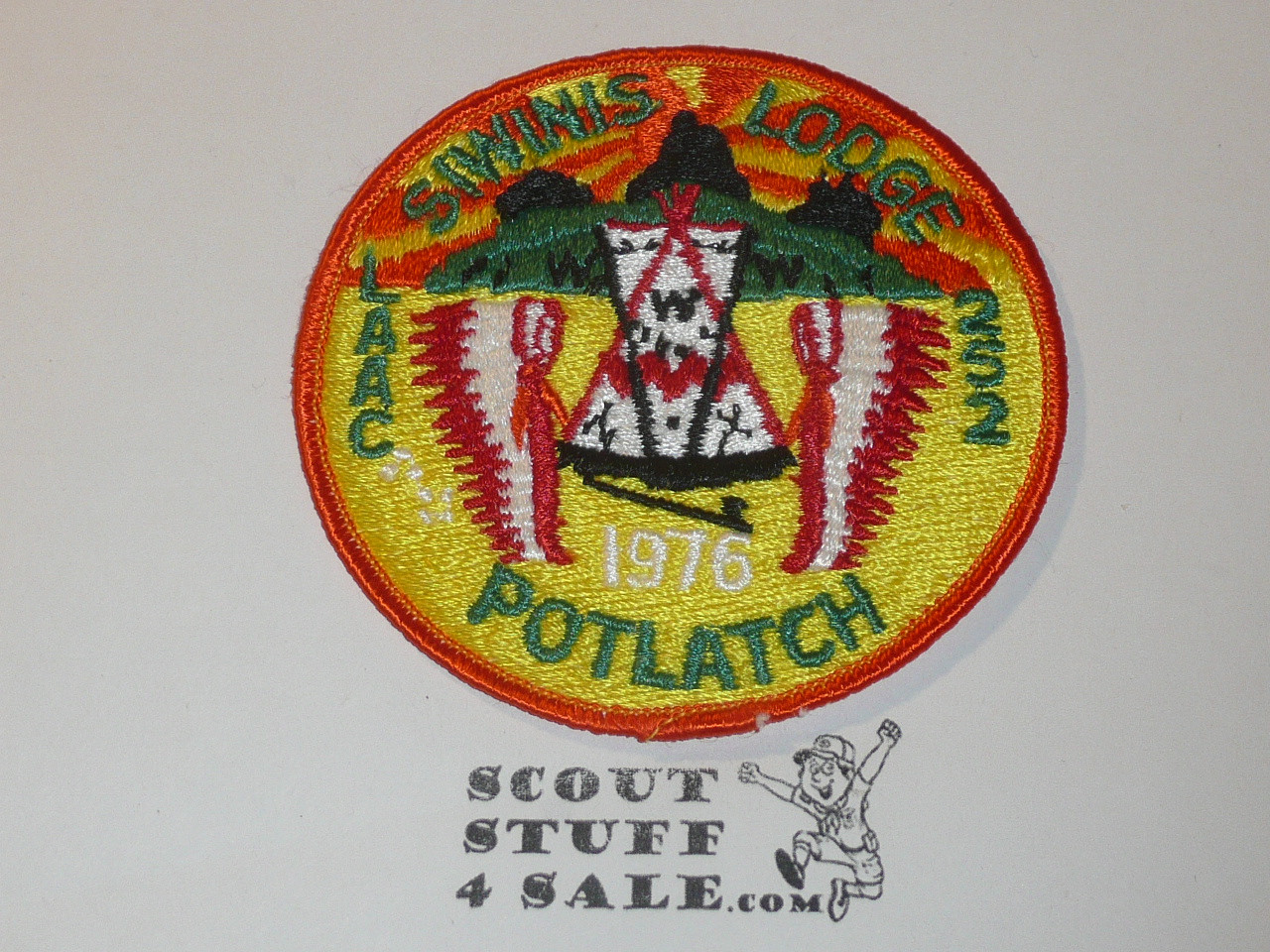 Order of the Arrow Lodge #252 Siwinis 1976 Potlatch Patch