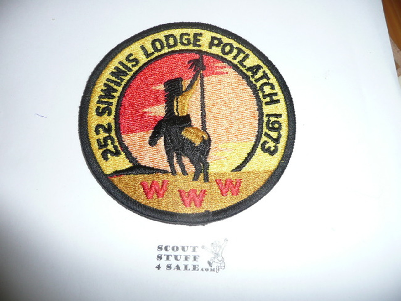 Order of the Arrow Lodge #252 Siwinis 1973 Potlatch Patch
