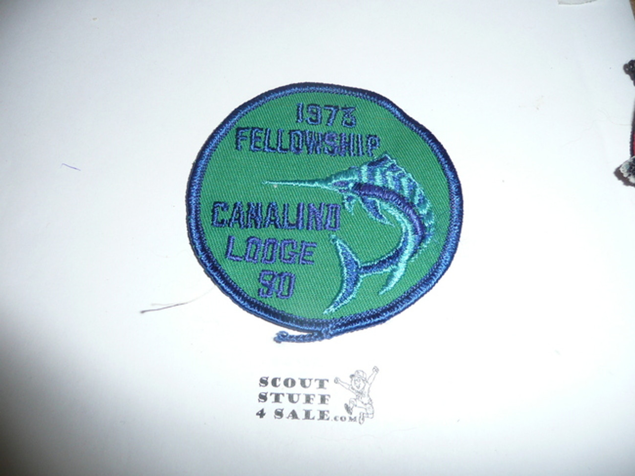 Order of the Arrow Lodge #90 Canalino 1973 Fellowship Patch