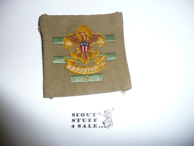 Senior Patrol Leader Patch - 1934 - 1936 - Squatty Crown (S2) - Used #2