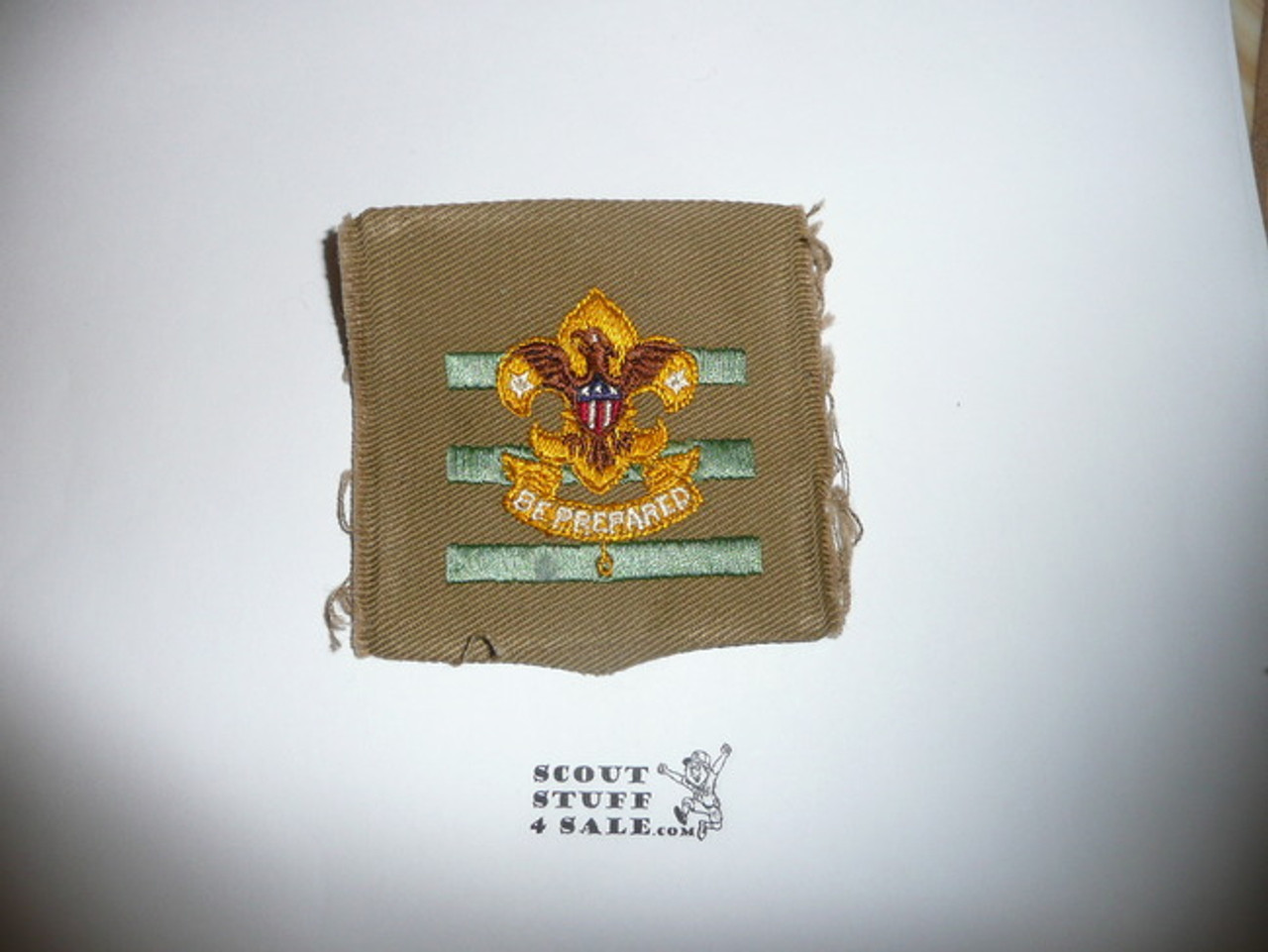 Junior Assistant Scoutmaster Patch - 1934-1936 - Squatty Crown (J2) - Used #3