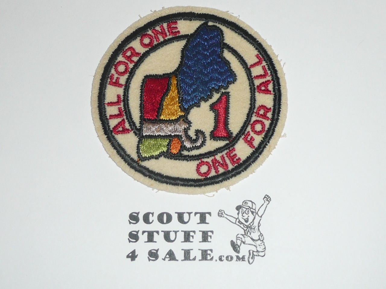 Region 1 r3a Felt Round Patch - Boy Scout