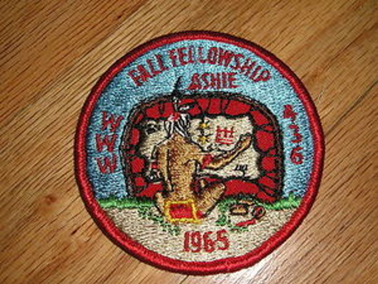 Order of the Arrow Lodge #436 Ashie 1965 Fellowship Patch - Scout