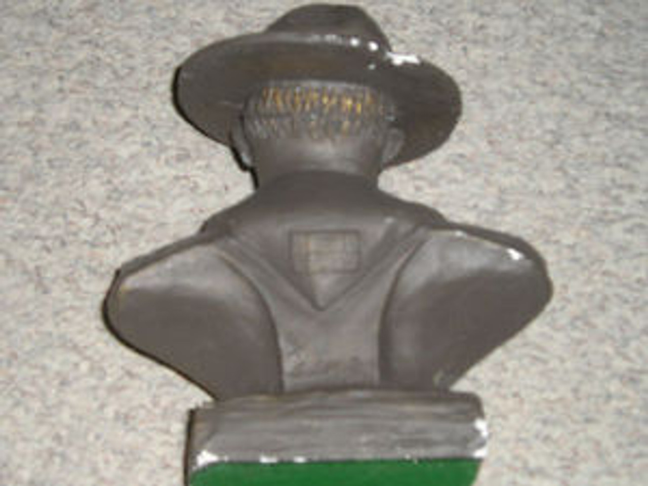 Plaster Bust of Baden Powell - 9 1/2" H x 7 1/2" W - Scout