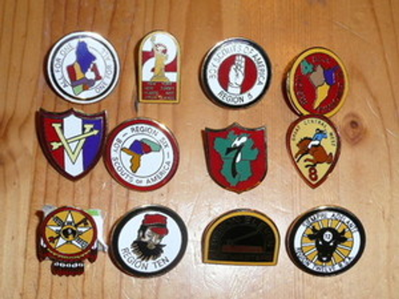 BSA Region Complete 12 Pin Set - Scout