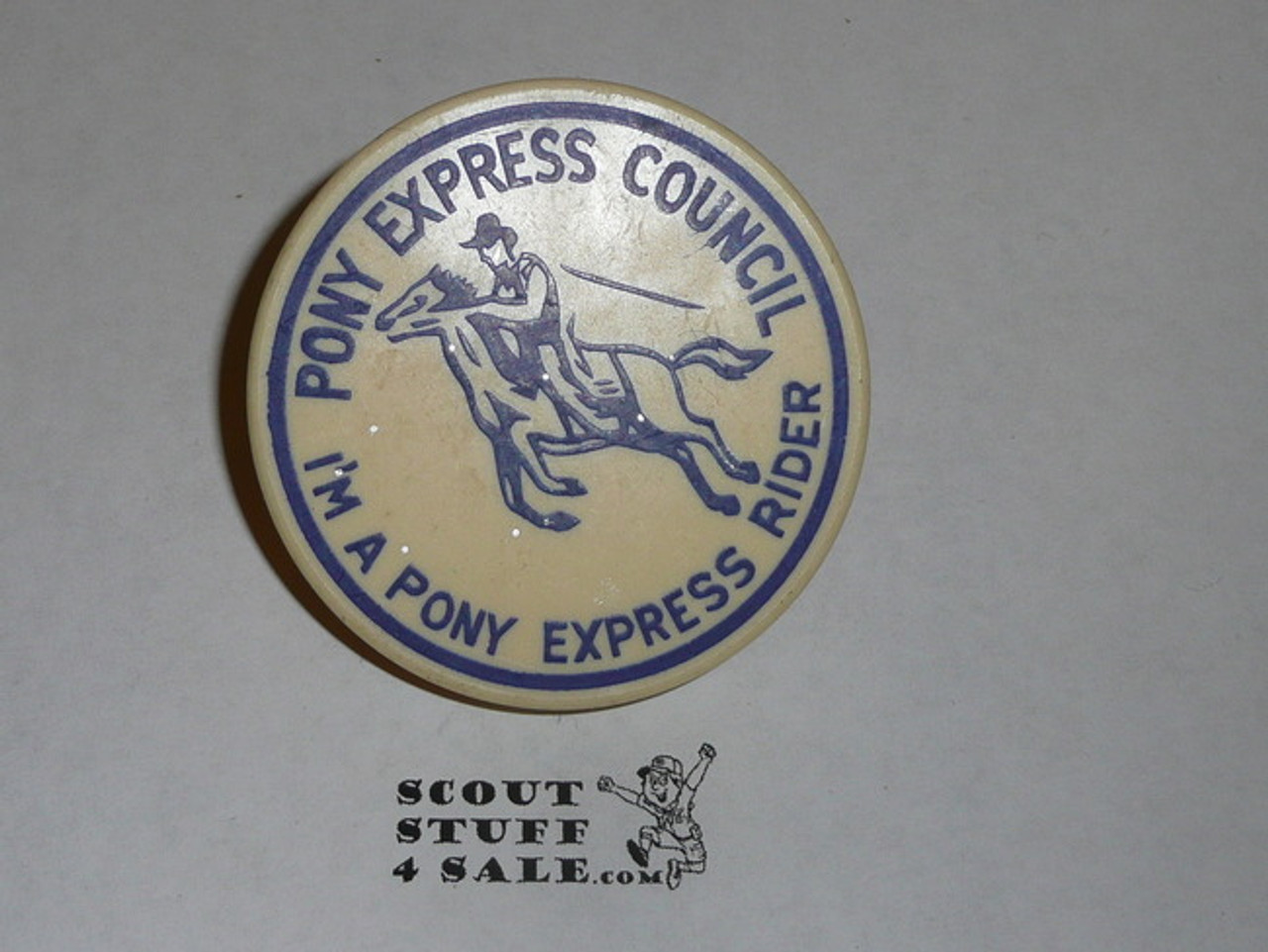 Pony Express Council, "I'm a Pony Express Rider" Neckerchief Slide