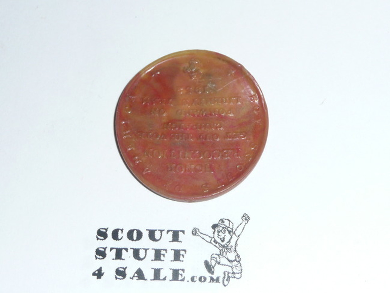 1952 Freedom Foundation Boy Scout George Washington Coin / Token, Resin