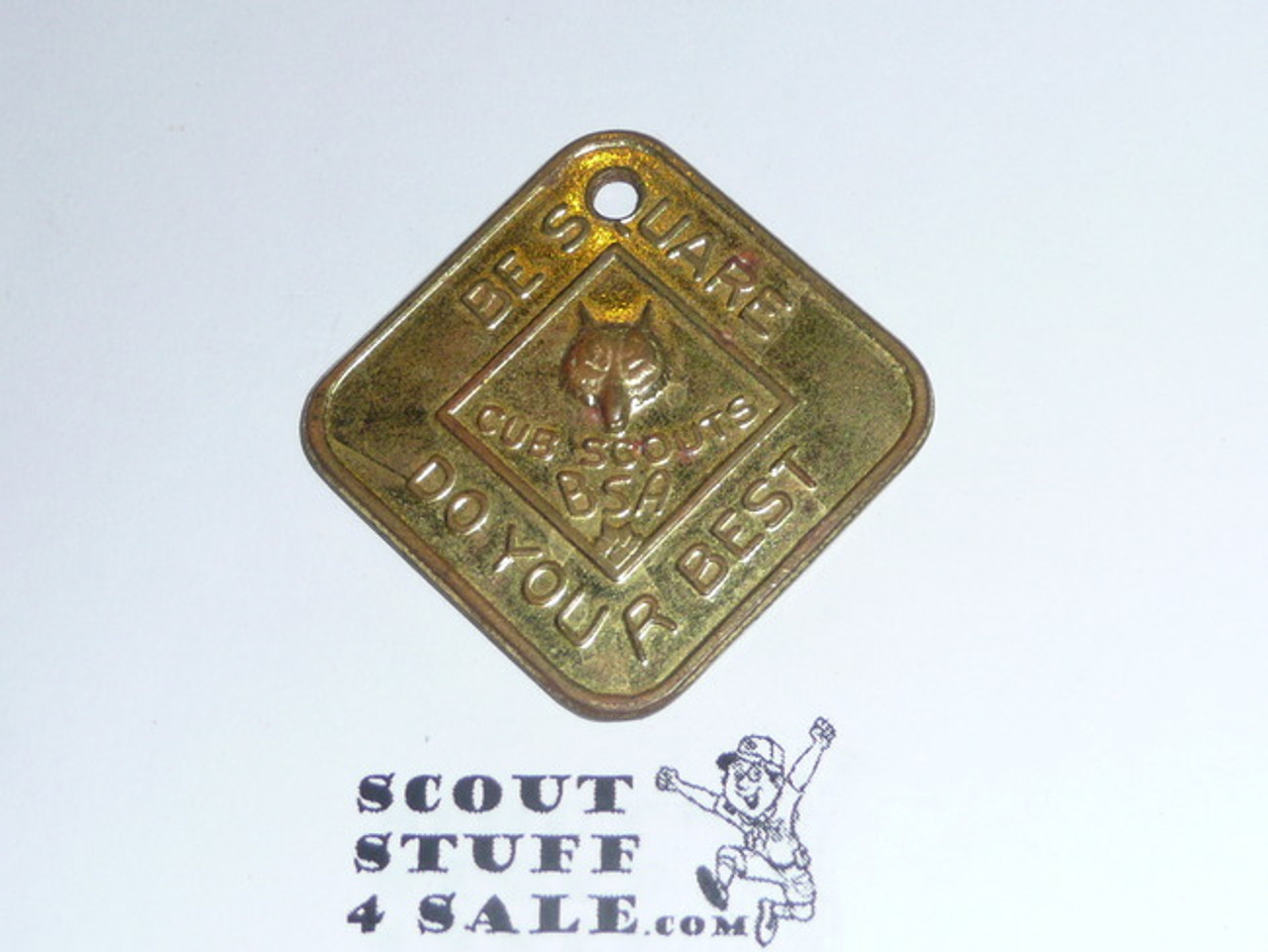 Cub Scout Promise, BSA and round hole, Coin / Token