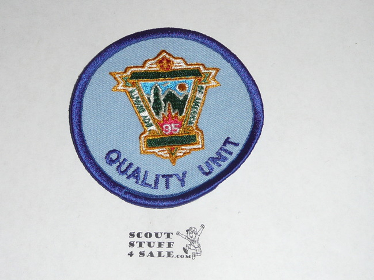 95th BSA Anniversary Patch, Quality Unit, Blue Twill