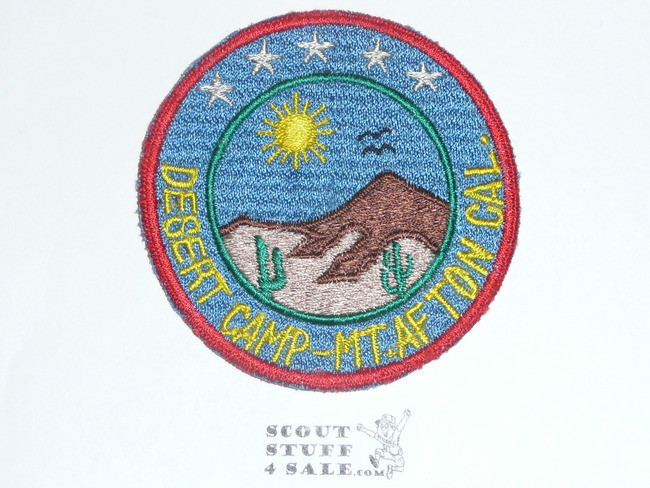 Crescent Bay Area Council, Desert Camp Mount Afton Patch, Fully Embr.