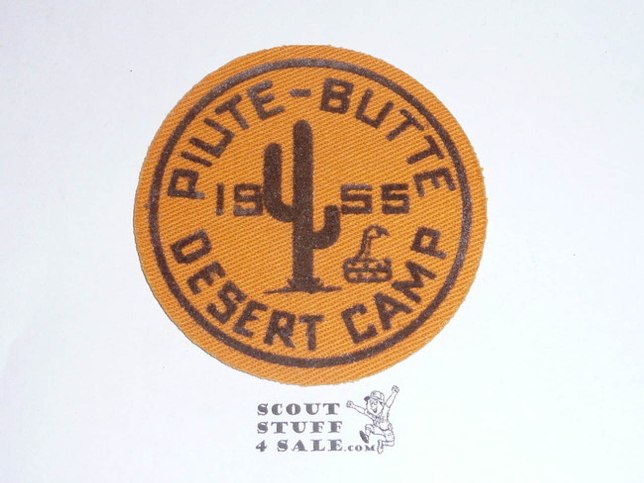 Crescent Bay Area Council, 1955 Piute-Butte Desert Camp Patch
