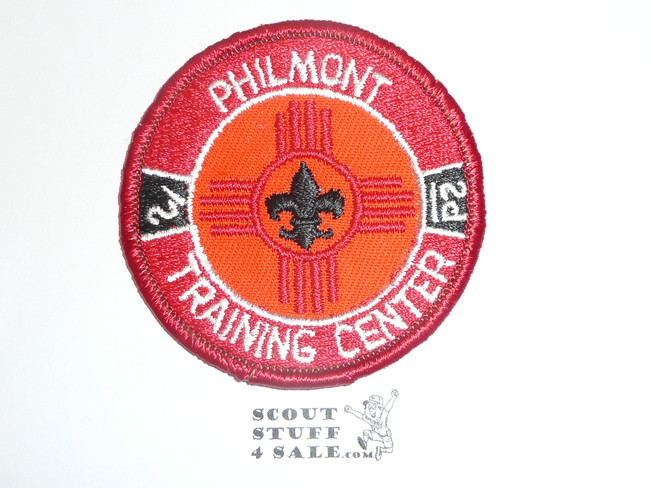 Philmont Scout Ranch, Training Center Patch, 73 mm., Orange Background