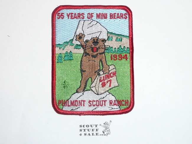 Philmont Scout Ranch, 1994 Fifty Five Years of Mini Bears Patch