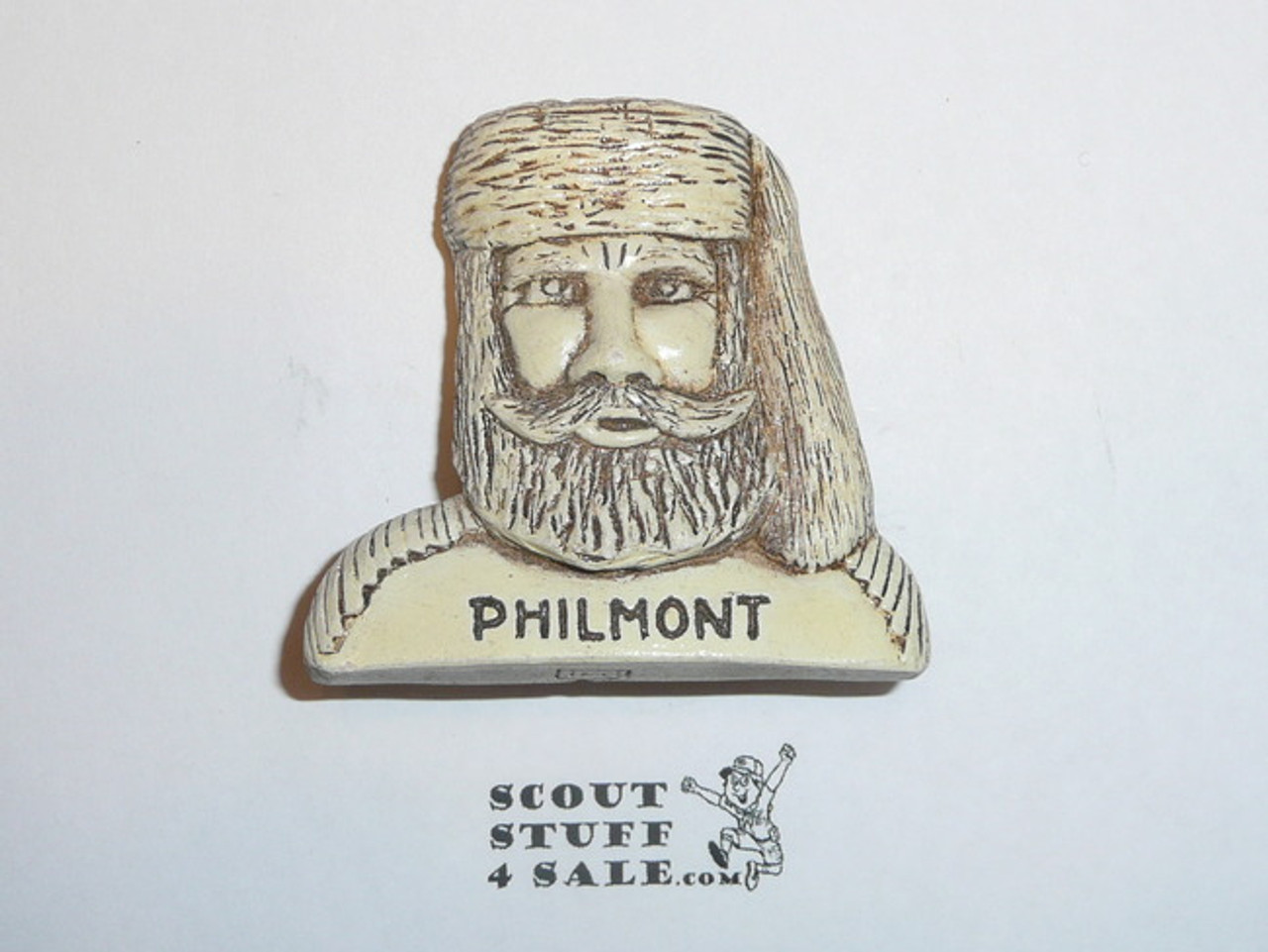 Philmont Scout Ranch Plaster Neckerchief Slide, Mountain Man