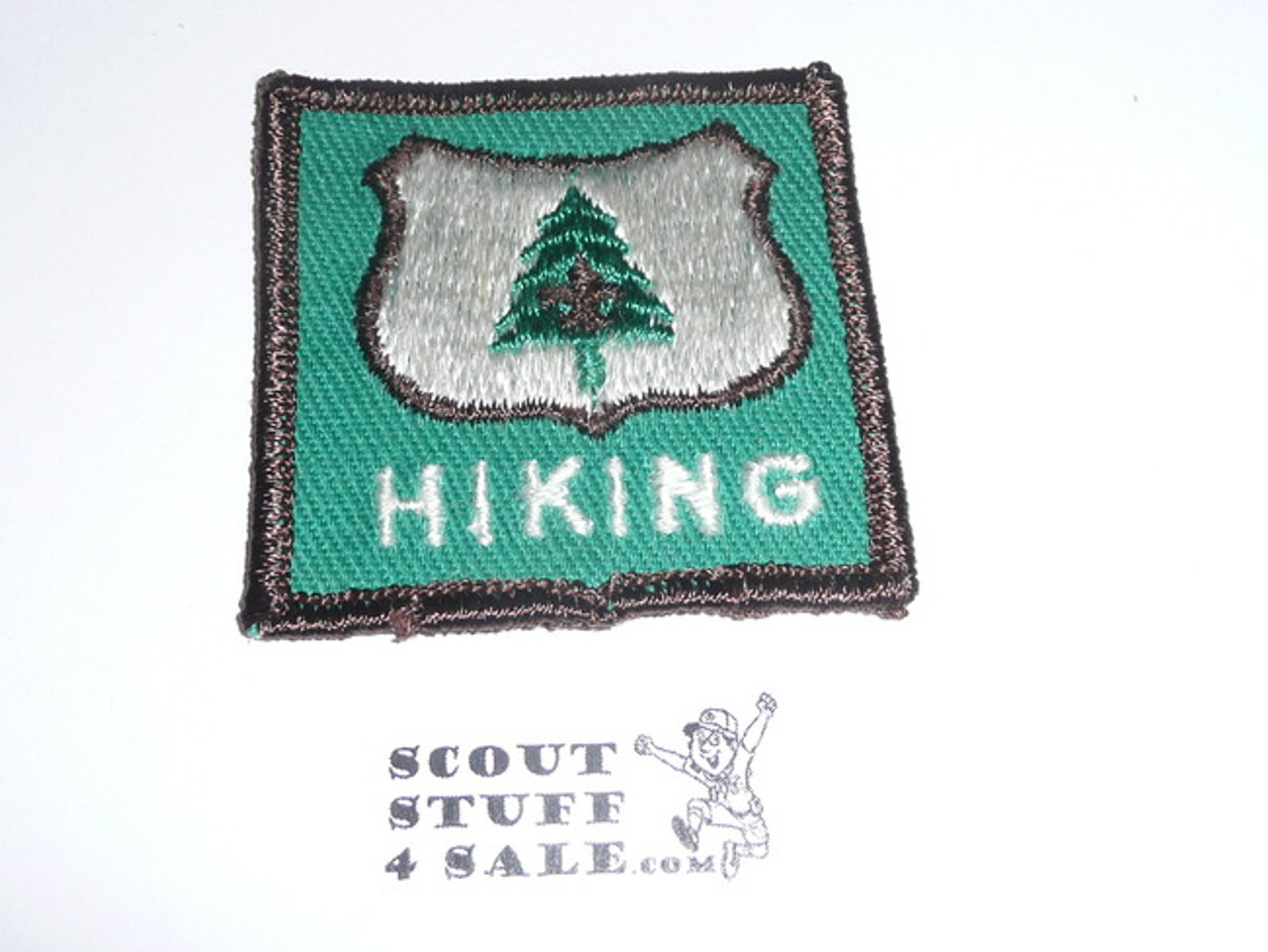 High Adventure Hiking Award Patch, Green w/shield