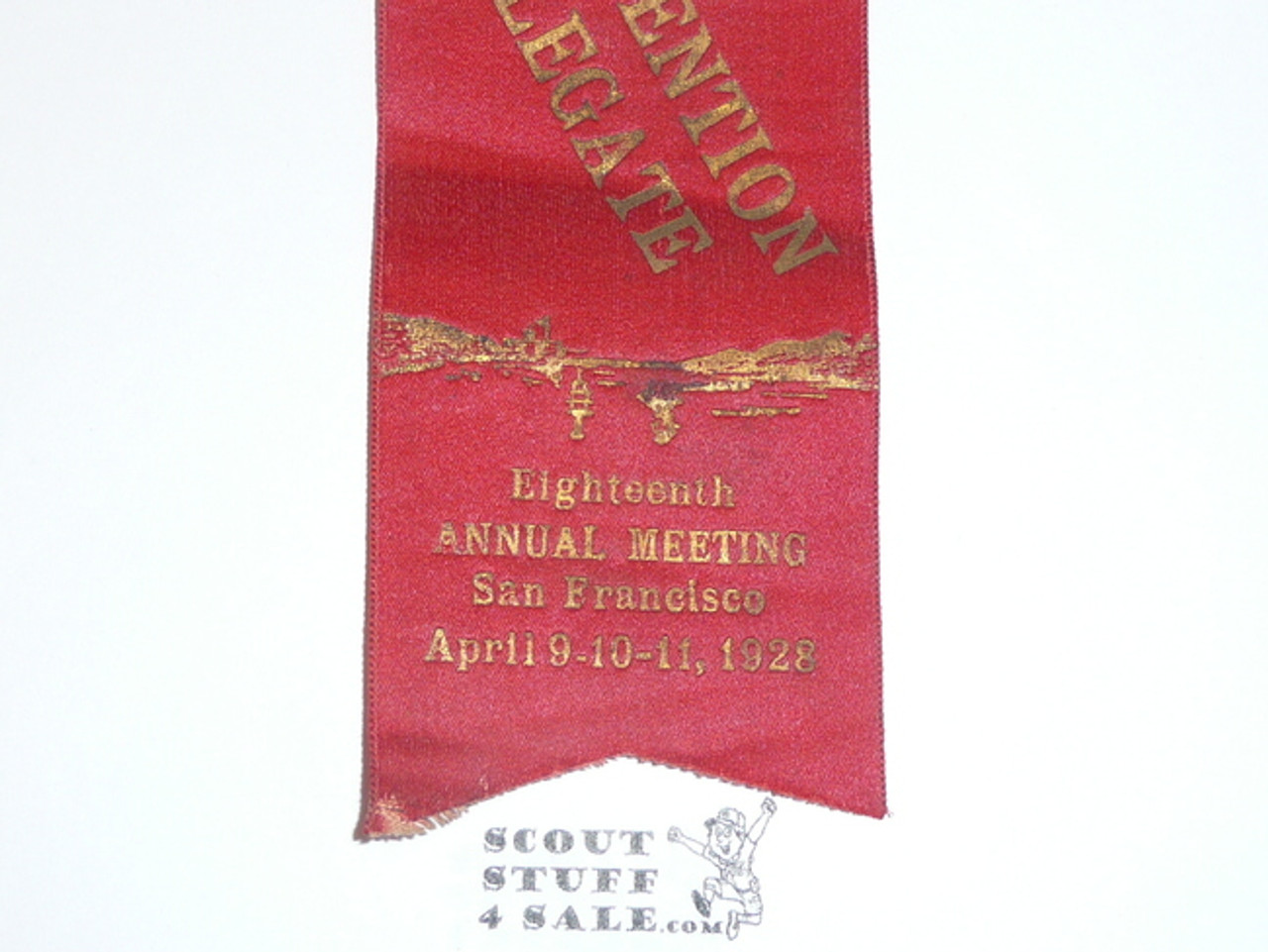 1928 Boy Scout National Meeting Delegate Ribbon