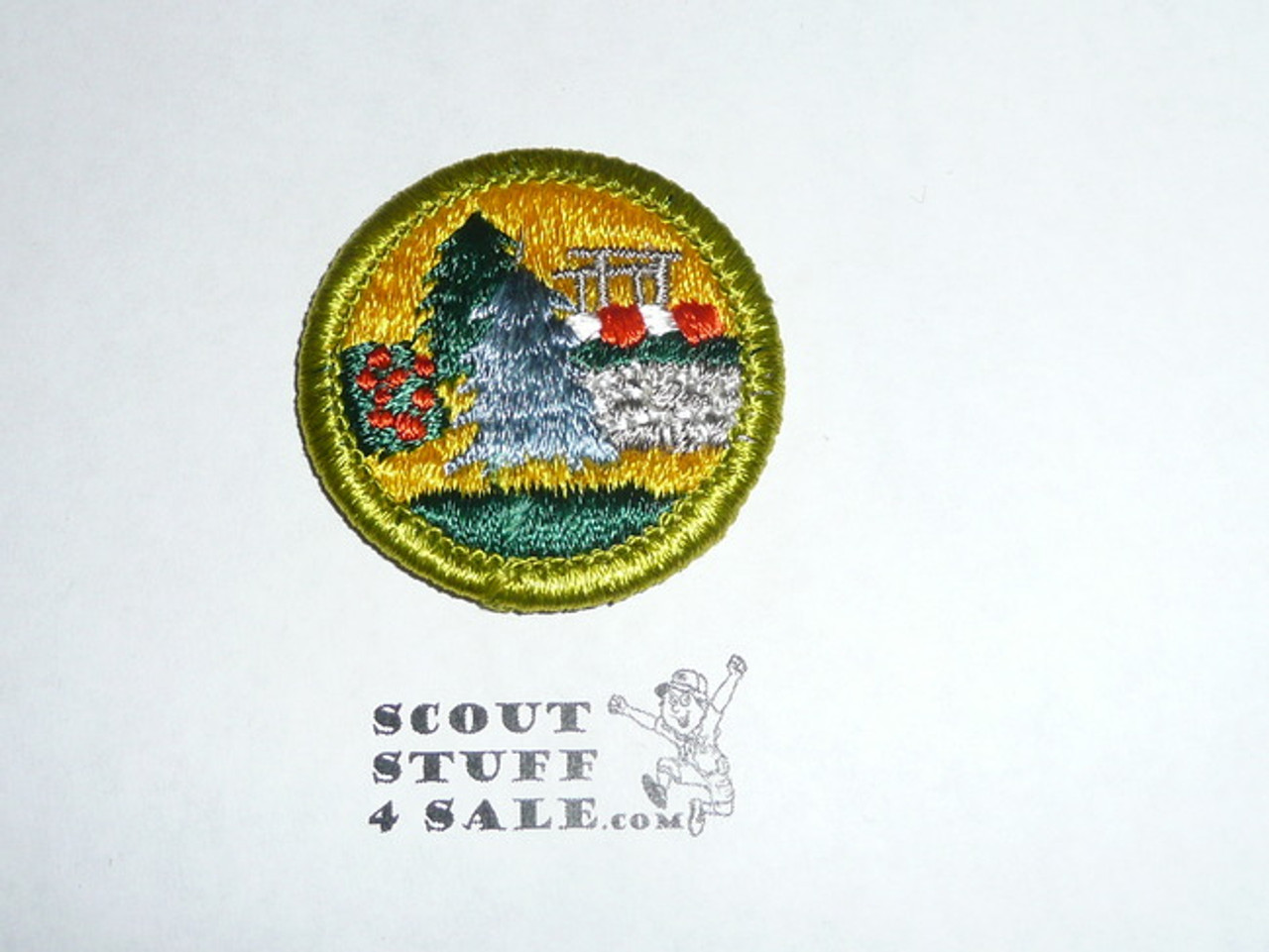 Landscape Architecture - Type H - Fully Embroidered Plastic Back Merit Badge (1972-2002)
