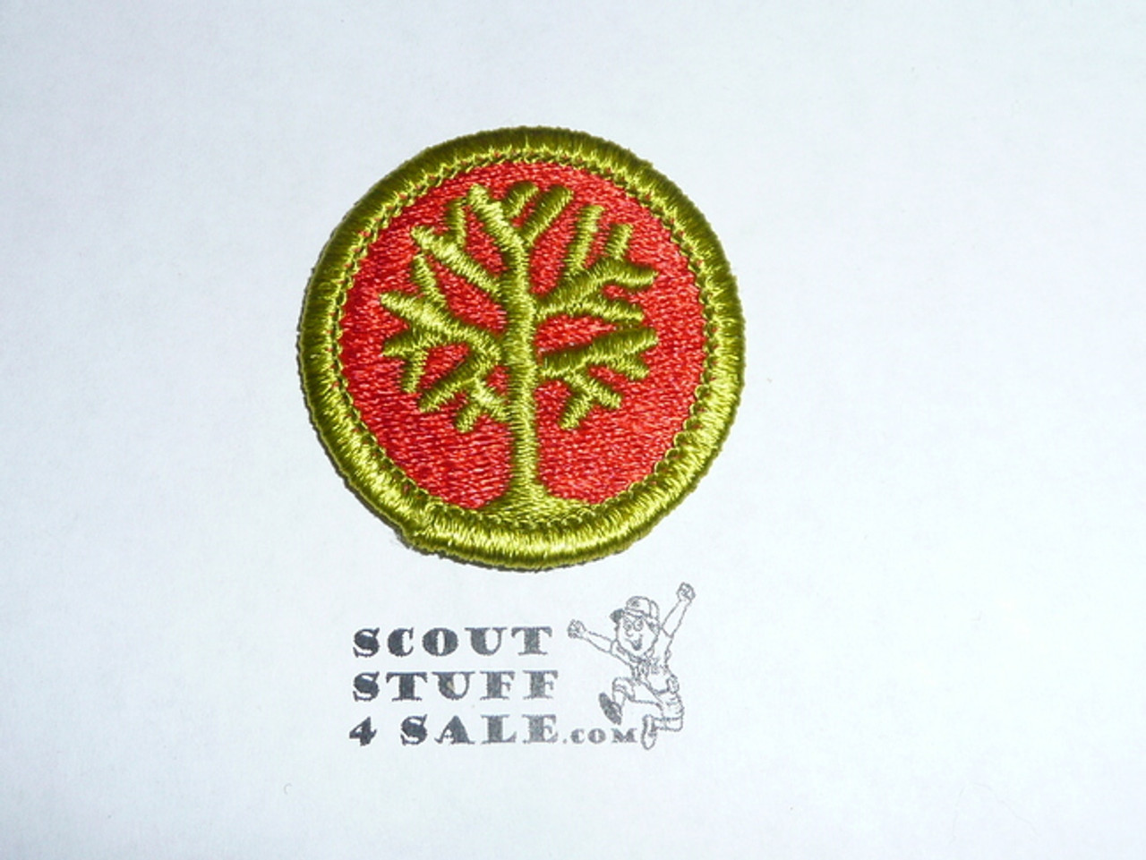 Genealogy - Type H - Fully Embroidered Plastic Back Merit Badge (1972-2002)