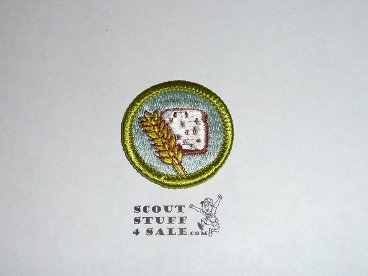 Food Systems - Type H - Fully Embroidered Plastic Back Merit Badge (1972-2002)