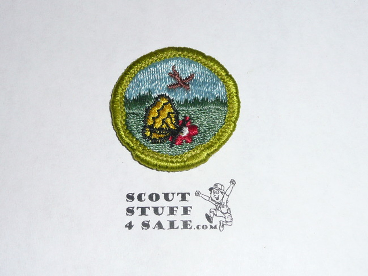 Nature (green bdr) - Type G - Fully Embroidered Cloth Back Merit Badge (1961-1971)