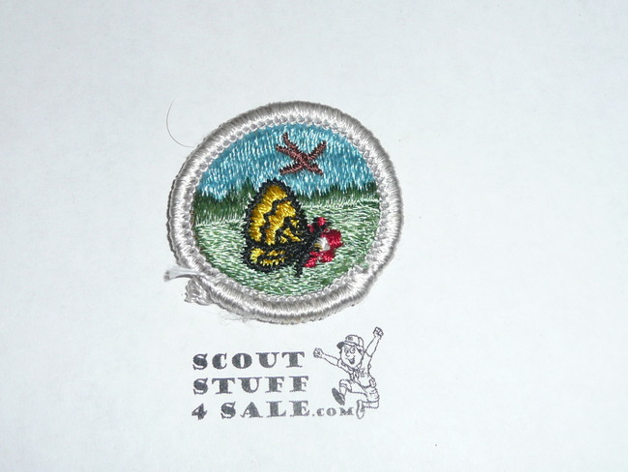 Nature (Silver bdr) - Type G - Fully Embroidered Cloth Back Merit Badge (1961-1971)