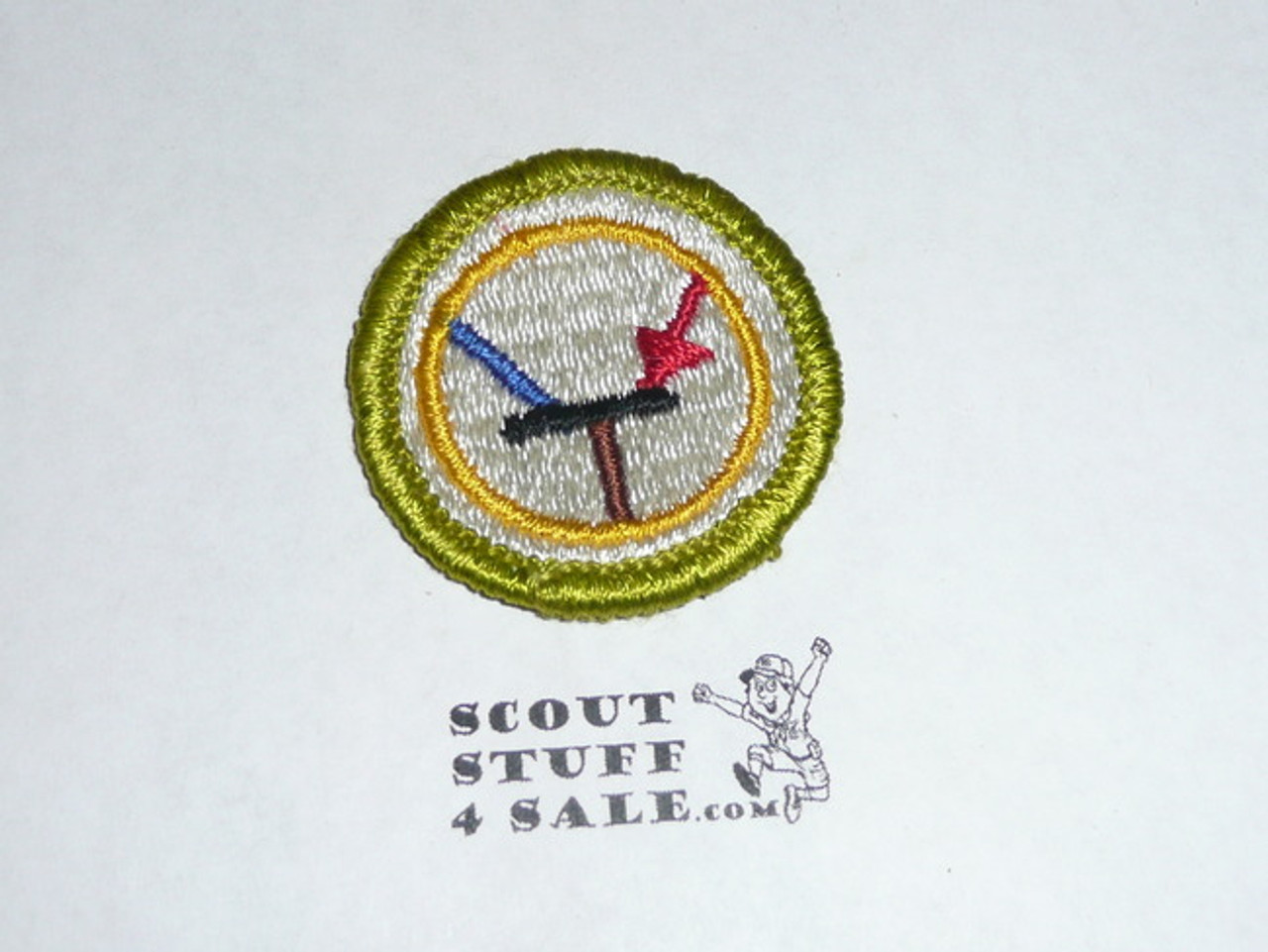 Electronics - Type G - Fully Embroidered Cloth Back Merit Badge (1961-1971)