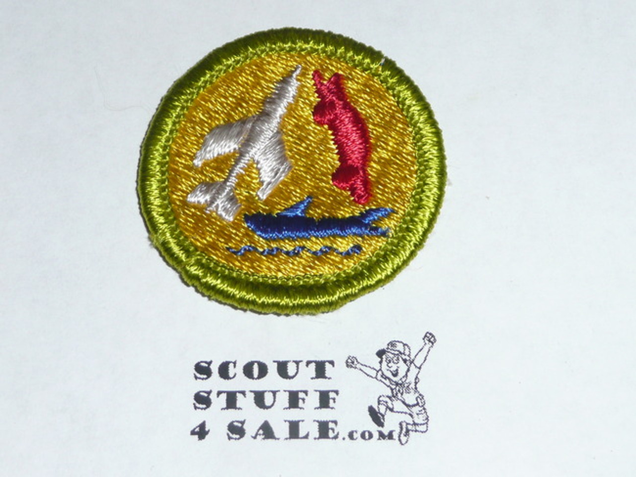 Model Design & Building - Type G - Fully Embroidered Cloth Back Merit Badge (1961-1971)