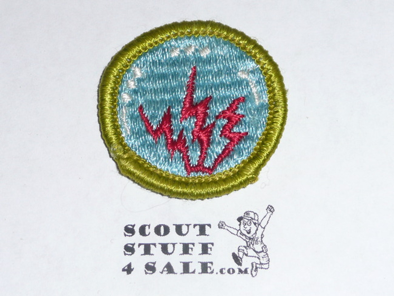 Radio - Type G - Fully Embroidered Cloth Back Merit Badge (1961-1971)