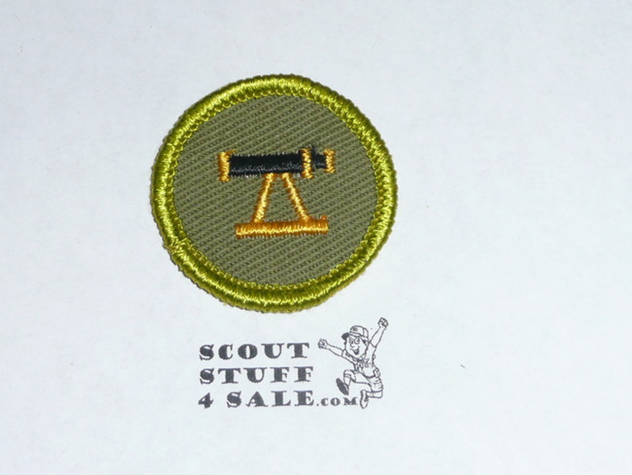 Surveying - Type F - Rolled Edge Twill Merit Badge (1961-1968)