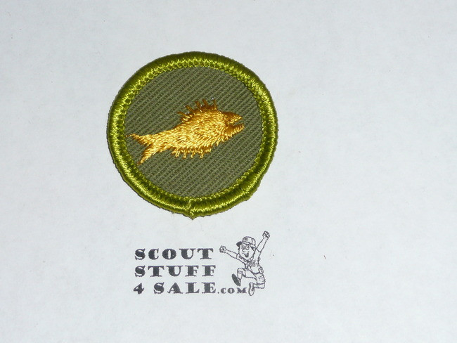 Fishing - Type F - Rolled Edge Twill Merit Badge (1961-1968)