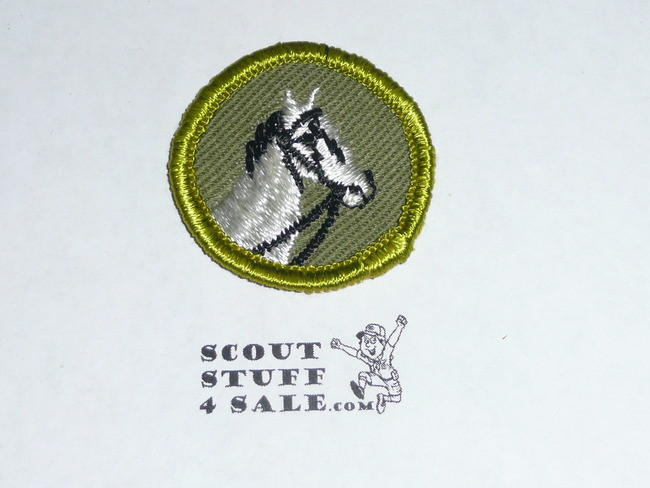 Animal Industry - Type F - Rolled Edge Twill Merit Badge (1961-1968)