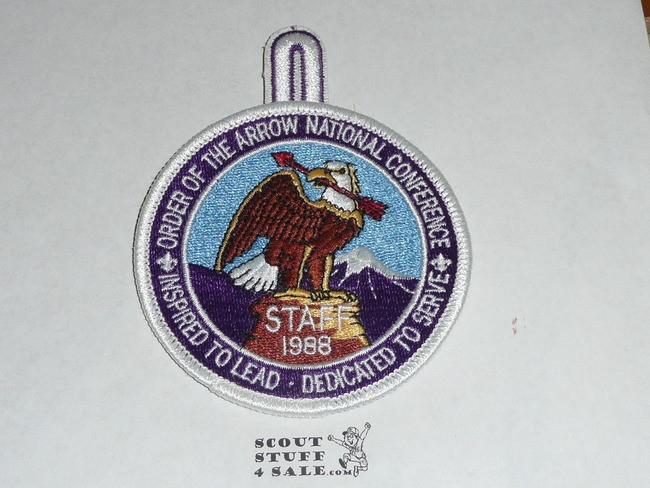 National Order of the Arrow Conference (NOAC), 1988 STAFF Patch