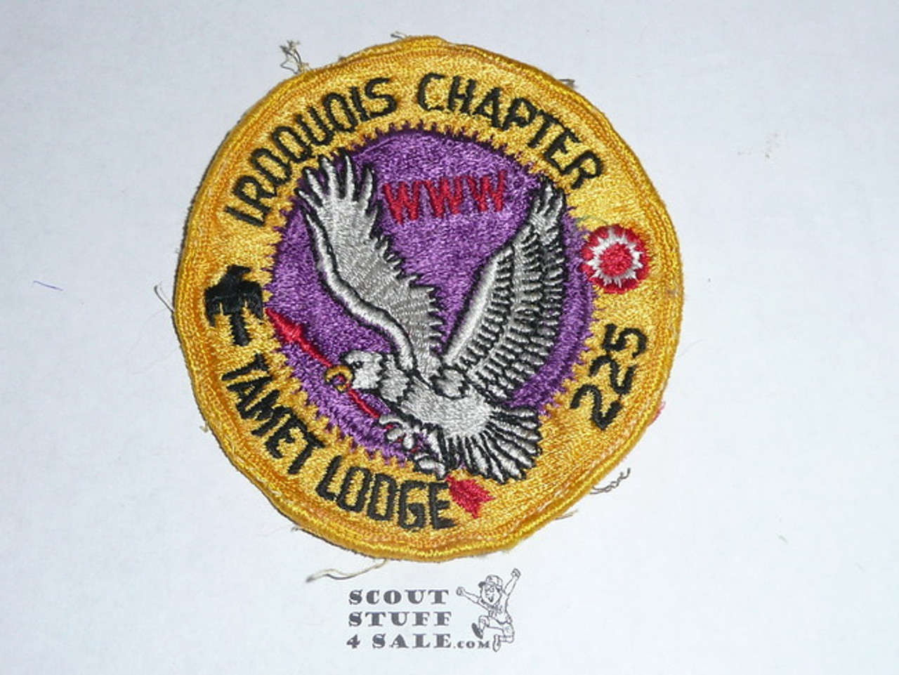 Order of the Arrow Lodge #225 Tamet Iroquois r1 Chapter Patch, used