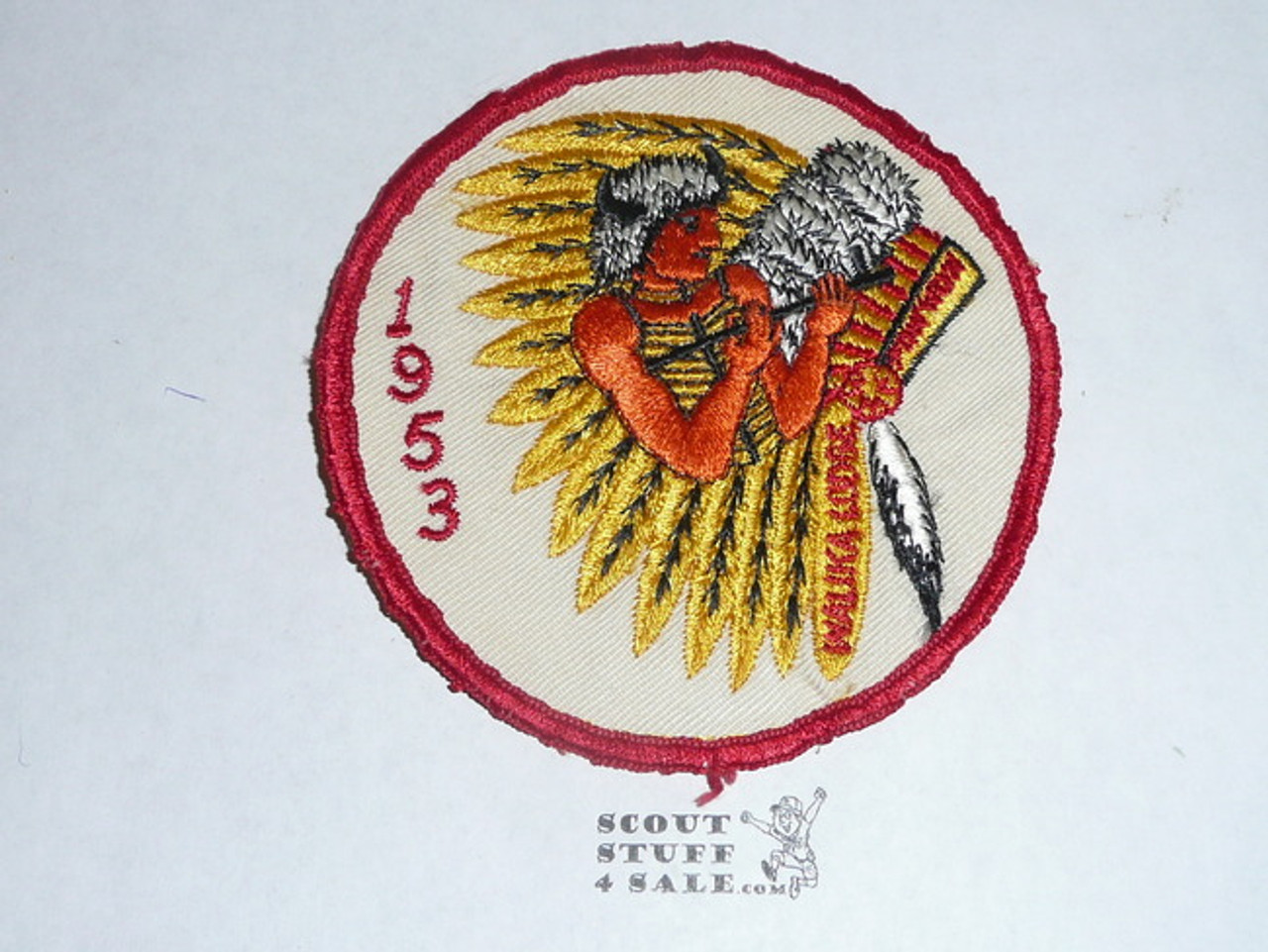 Order of the Arrow Lodge #228 Walika 1953 Pow Wow Patch, sewn