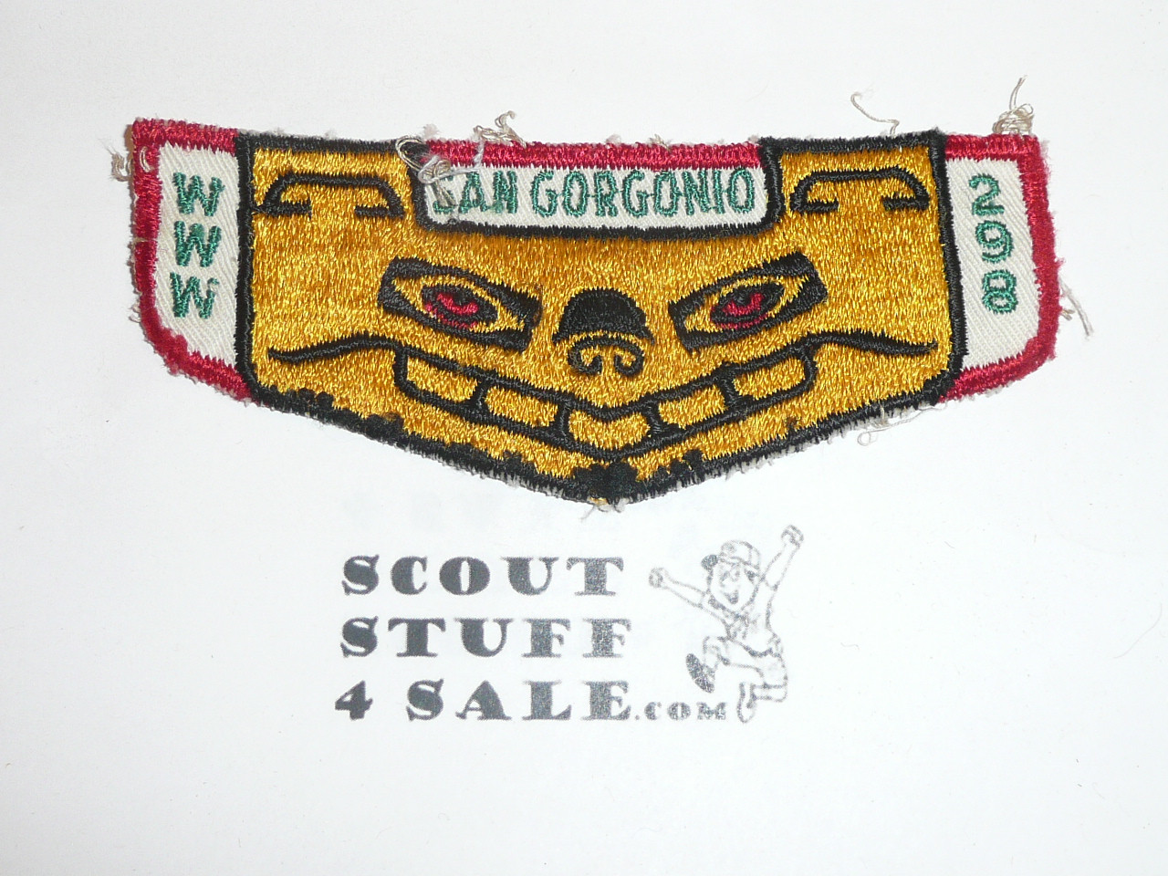 Order of the Arrow Lodge #298 San Gorgonio  f1 First Flap Patch, sewn