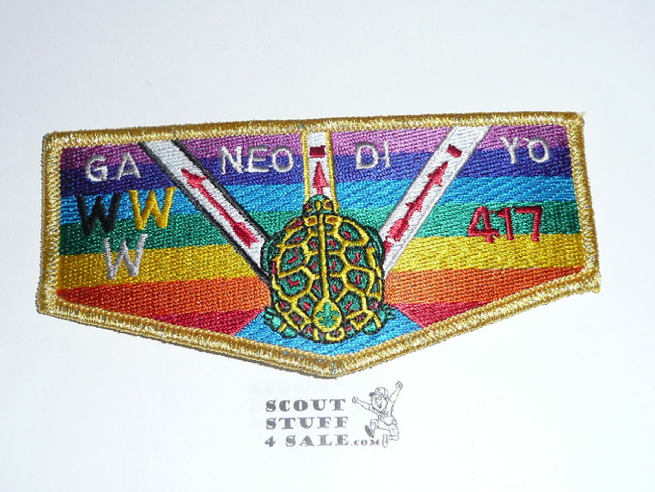 Order of the Arrow Lodge #417 Ganeodiyo Flap Patch from the Last Ten Years