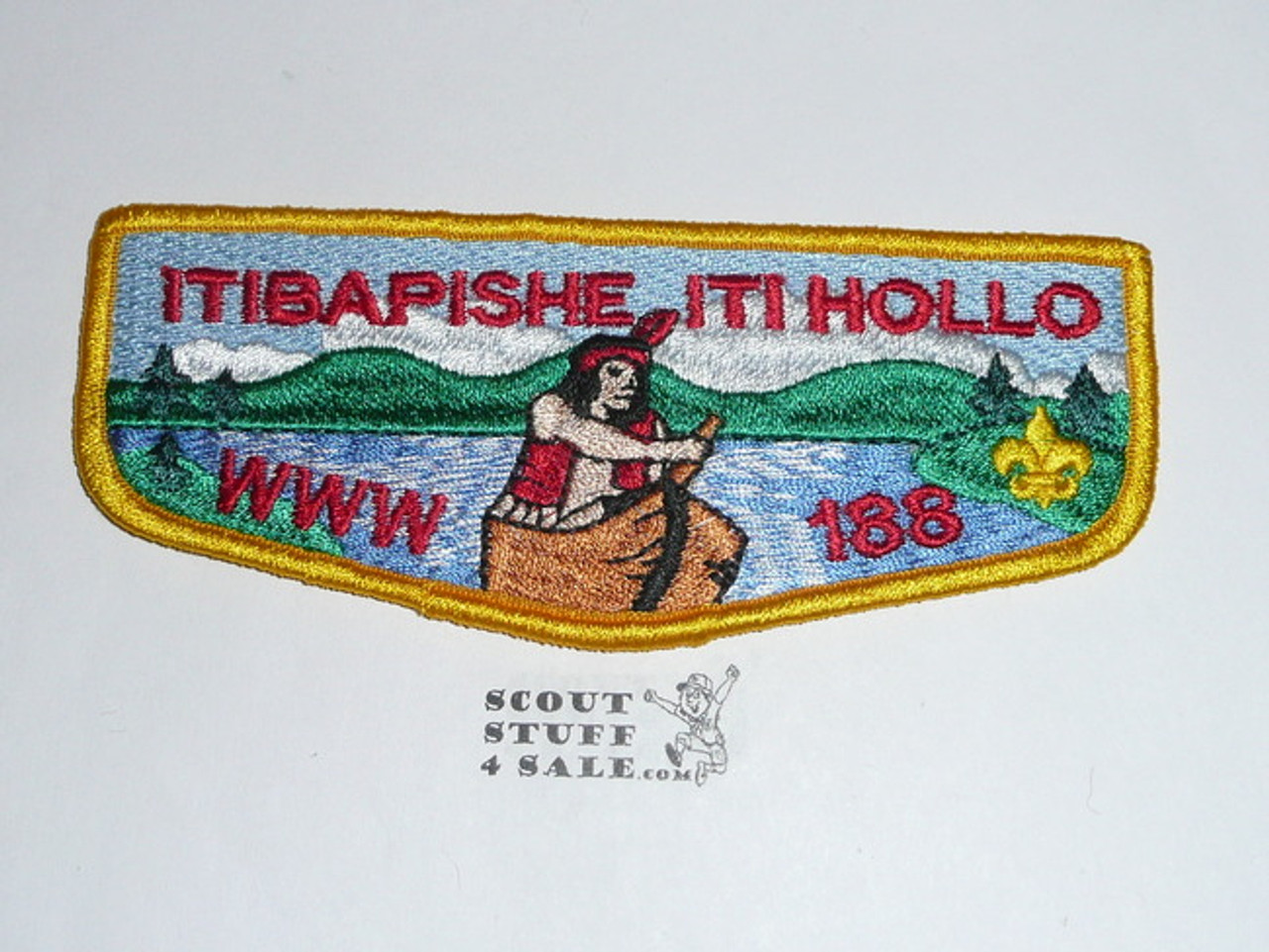 Order of the Arrow Lodge #188 Iti Bapishe Iti Hollo s14 Flap Patch